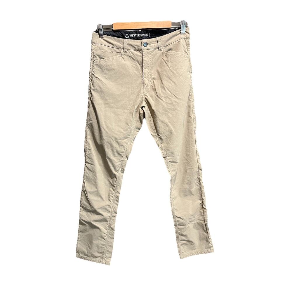 Western Rise Khaki Chino Men's Nylon‎ Hiking Pants Size 31